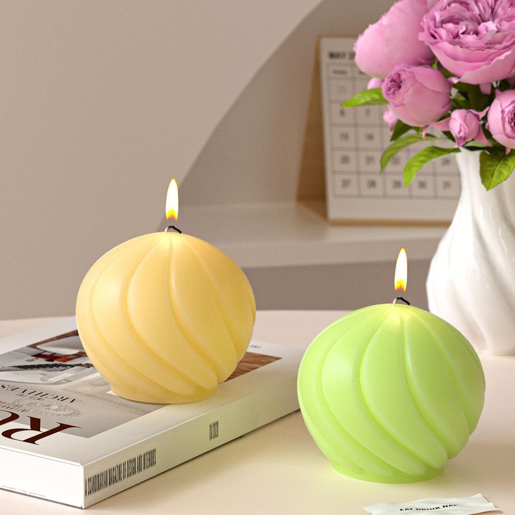 Candle Making Mold Silicone Epoxy Mold Spiral Silicone Mold White For Diy Crafts Scented Candle Making Home Decoration