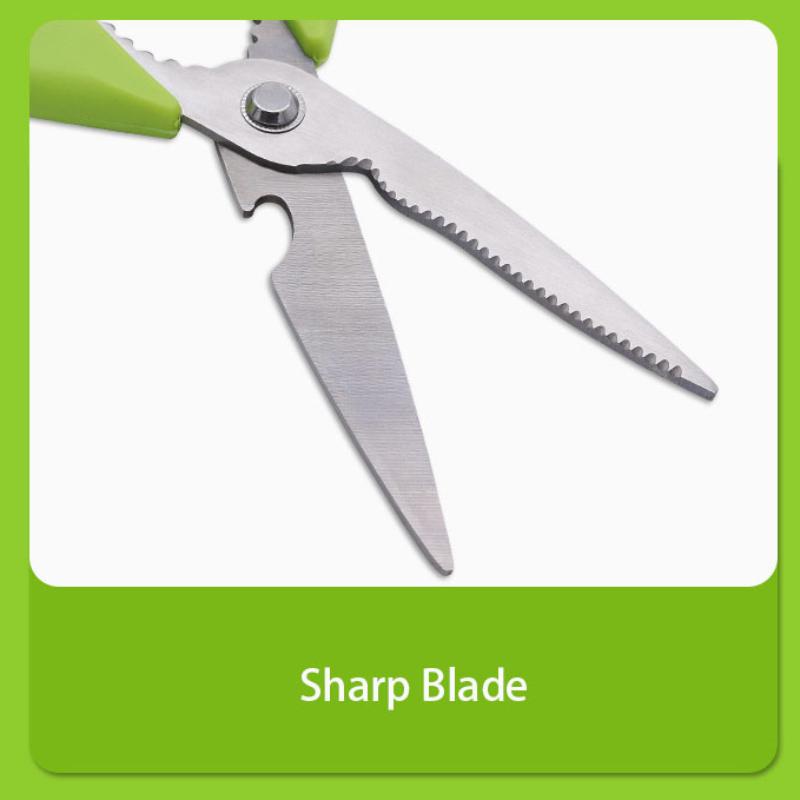 Stal Nierdzewna Ostre Ostrze Klipsy do Koreańskiego Grilla Domowe Wielofunkcyjne Nożyce Kuchenne z Dziadkiem do Orzechów Otwieraczem do Piwa