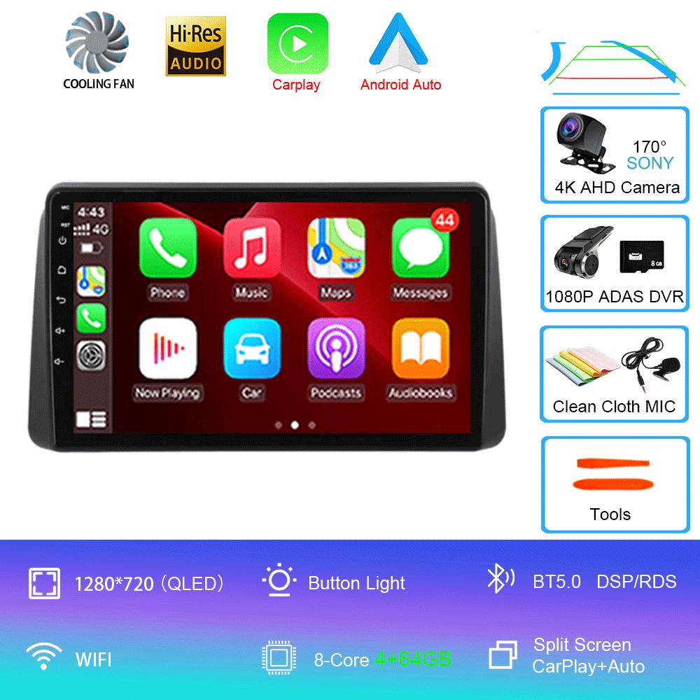 Android 14 Car Radio For Chrysler Grand Voyager 5 2011 - 2015 For Dodge Grand Caravan 2008-2020 Player Multimedia GPS 360 Camera