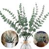 20 Pcs 38 CM Artificial Eucalyptus Bundles Artificial Grasses Fake Greenery Plant Eucalyptus Stems Decor for DIY Wedding Bouquet
