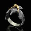 Jewelry Golden Girl Ring Flying On An Eagle Fashion Creative Ring