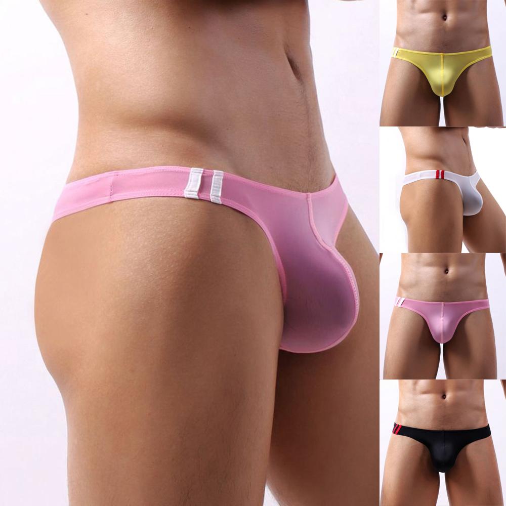 US-Männer G-String Slip Sexy Tanga Bikini Unterwäsche T Back Pouch Höschen Bademode
