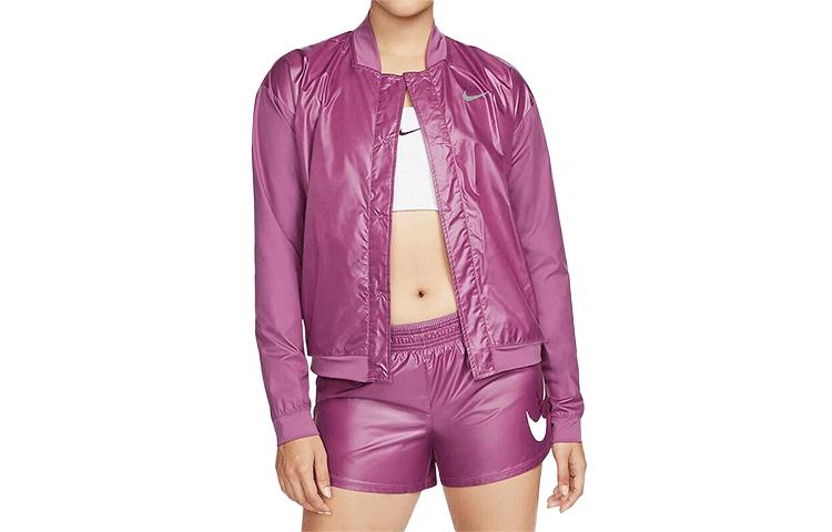 Nike Kurzmantel Damen Lila Baseballkragen Moderat DD6848-507