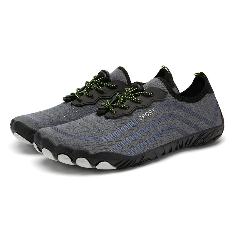 

Мужская и женская обувь для босых ног, легкая пляжная обувь, быстросохнущие походные дышащие спортивные сандалии, тренировочная обувь, удобные сандалии 45 серый