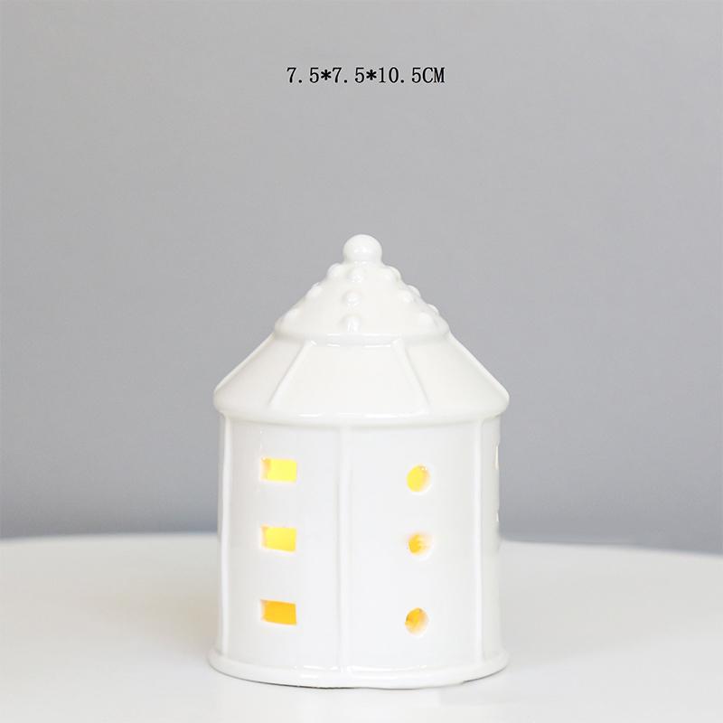 Keramikos namas žvakidė Keraminė arbatinės žvakidė Žvakių degiklis namų miegamojo dekoravimui Įkurtuvių dovana