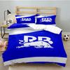 3PCS Bulls Bedding Set Printed Duvet Cover Closure Includes 1 Duvet Cover & 2 Pillowcases for All Seasons Bedroom Decor