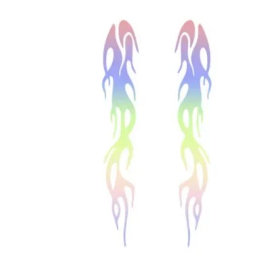 Autocolant universal DIY flacără vinil Decal impermeabil pentru mașina motocicletă rezervor de gaz impermeabil motocicletă flacără autocolant kit decalcomanii