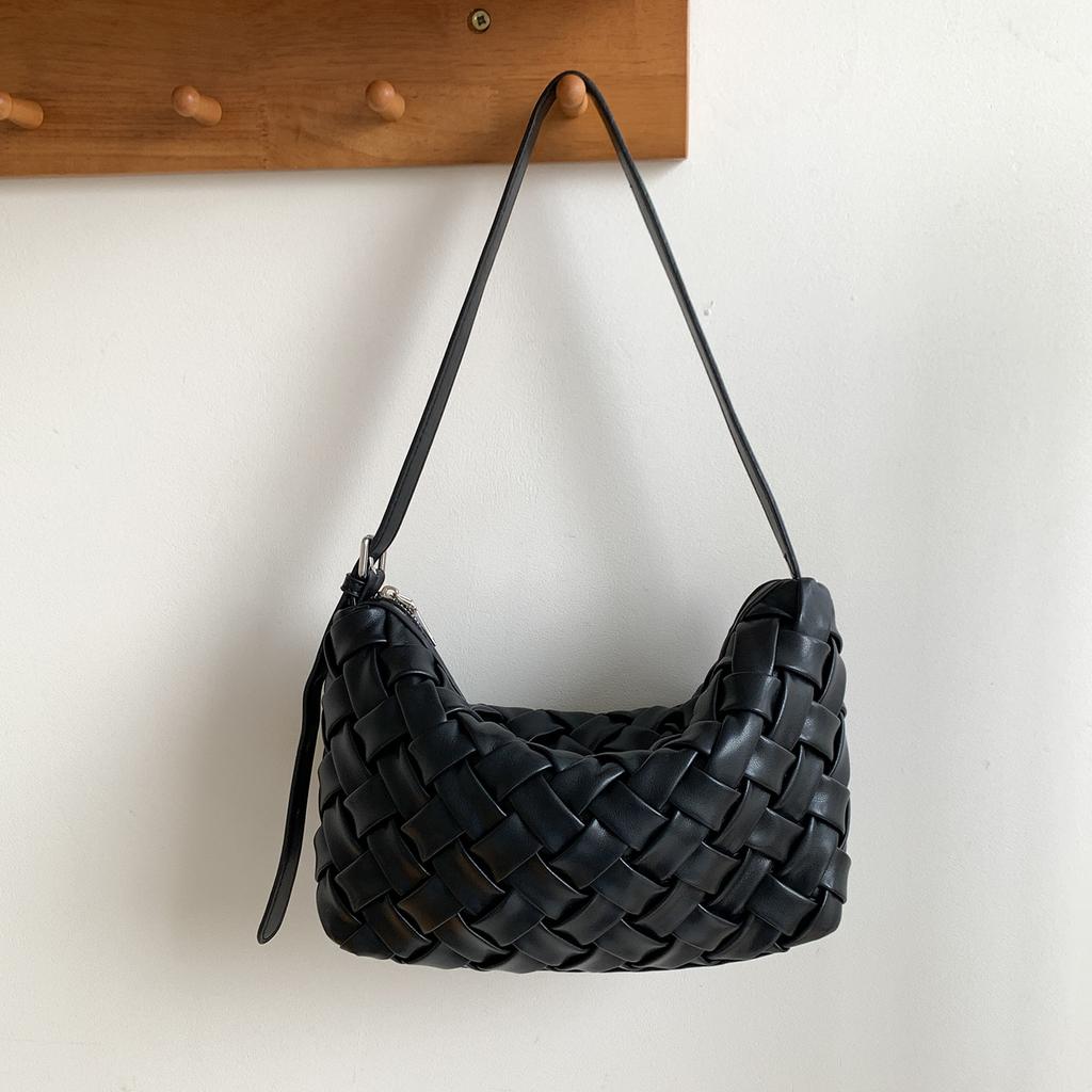 Einschultertasche - Elegante Damen-Achseltasche für den lässigen Transport, Gewebtes Design
