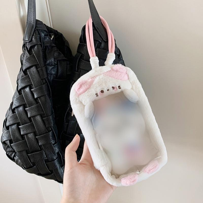 PVC Animal Shape Mini Backpack With Detachable Keychain For Doll Display Travel Accessories Organization