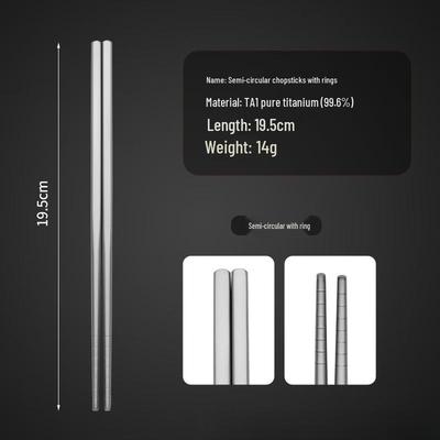 Yicang Food-Grade Portable Titanium Chopsticks