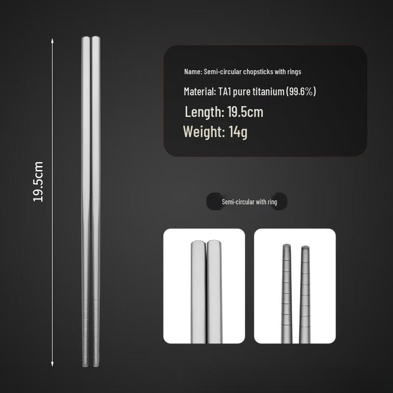 Yicang Food-Grade Portable Titanium Chopsticks