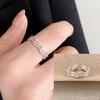 Panjbj  Copper Shell Pearl Ring For Women Irregular Sweet Romantic Office Jewelry Birthday Gift Dropship