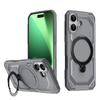 For iPhone 17 Case Compatible with MagSafe Kickstand TPU+PC Phone Cover