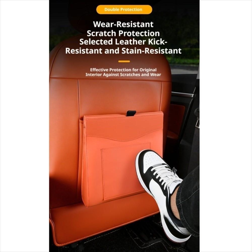 Storage Pocket Magnetic Adsorption Storage Bag Seat Hanging Trash Can  Car Interior Supplies