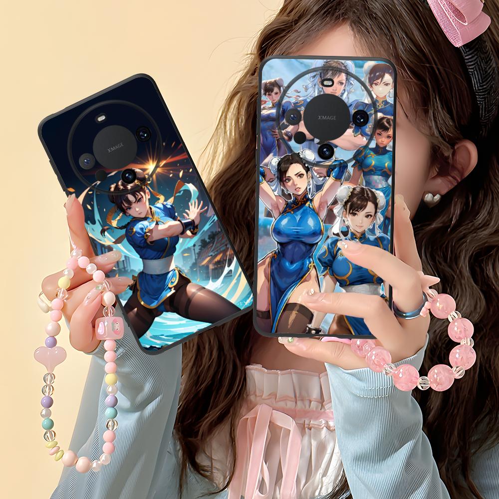 Street Fighter Chunli Phone Case for Huawei Mate 60 50 40 30 20 10 Pro Plus Lite E 5G Colorful Printing Cover Cover Luxury