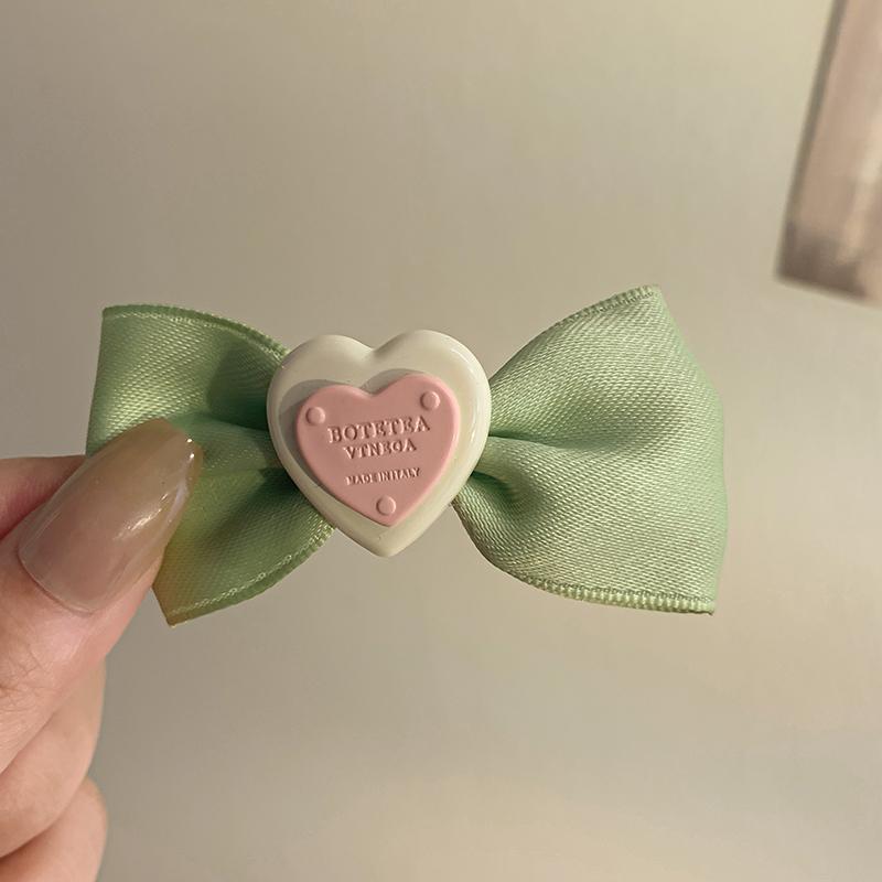 Love Bowknot Hairpin Women Ribbon Linen Barrette Hair Clip Fashion Temperament Bow Hairpin Kids Girls Hair Accessories