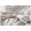 Luxury Summer Linen Dress with Stripes Thin and Comfortable High Quality Womens Fashion