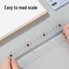 Deli Acrylic 15cm Transparent Ruler for Students and Children - High-Quality Measurement Tool