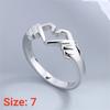 Romantic Love Heart Hand Hug Rings For Women I Love You Forever Punk Gesture Wedding Band Finger Ring Anniversary Couple Jewelry
