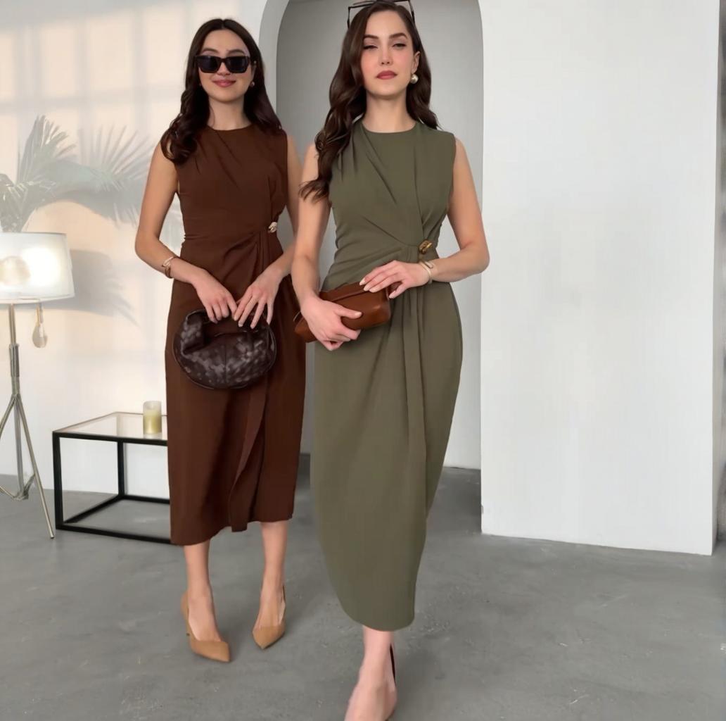 

Летнее европейское/американское женское платье без рукавов, однотонное, с завязкой, сексуальное, приталенное M оливковое зеленый