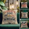Movie Independence Day  Cushion Cover Natural Linen Pillowcase Set AllinOne Decor Cushion Cover for Sofa Bedroom Chair
