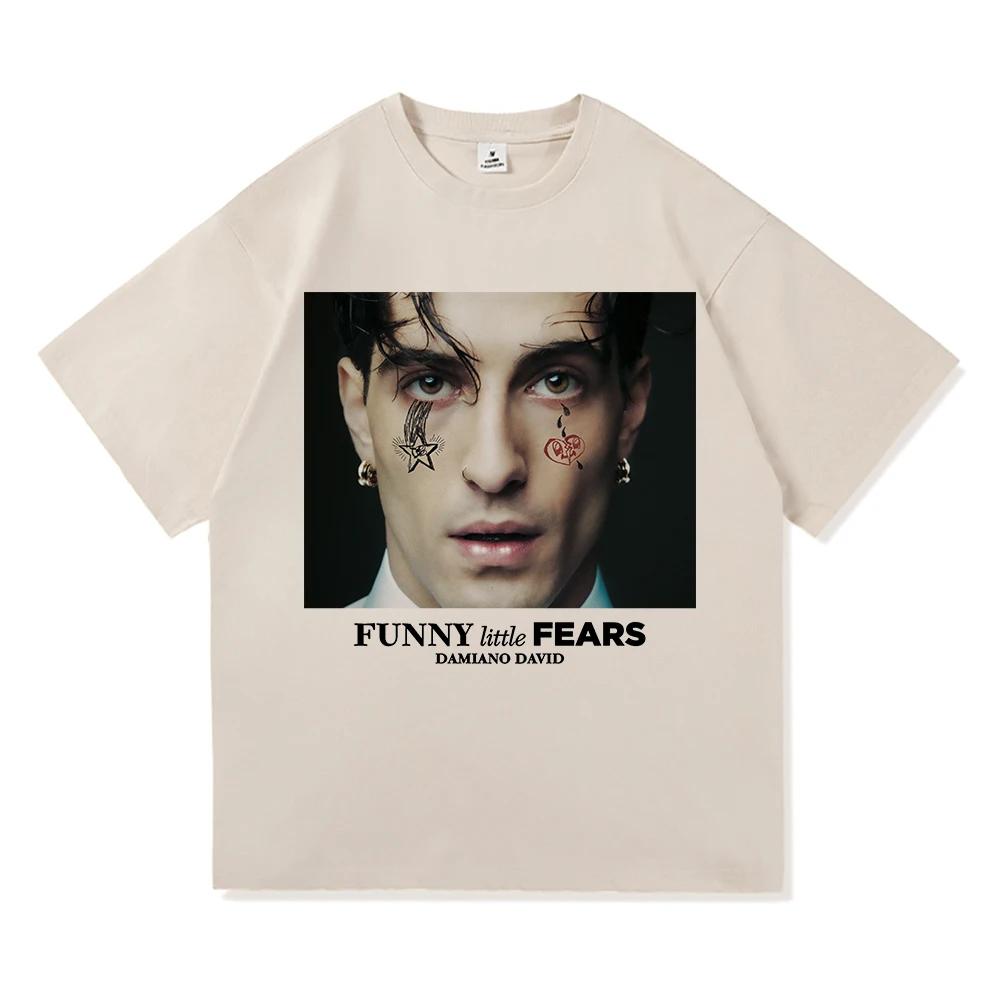 Damiano David Funny Little Fears T Shirt Women Harajuku Aesthetic Next Summer Tshirt High Quality Vintage Tees Shirts 2026 Tops