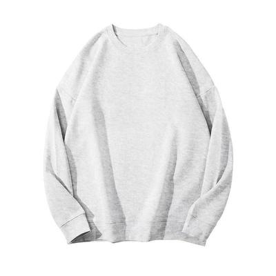 Wholesale 190g Fleece Thickened Autumn and Winter Light Version Crew Neck Sweater Men's and Women's Solid Color Loose Versatile Coat