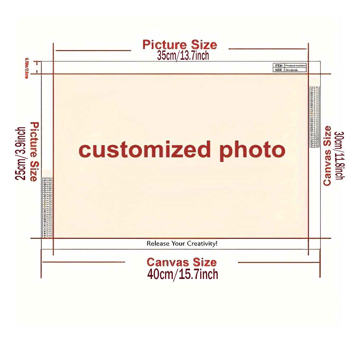 

5D DIY Алмазная картина Частный заказ Фото на заказ Создайте свою собственную алмазную картину Полная вышивка стразами из алмазов 30x40cm