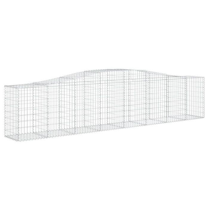 VidaXL Arched Gabion Basket Gabion Cage Gabion Wall Stone Basket Gabion for Stone Garden Patio Outdoor 153414