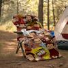 1pc Curious George8 Theme Blanket - Digital Print, Polyester, Cozy for All Seasons, Perfect for Outdoor, and Travel