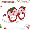 Christmas Novelty Party Glasses, Fun Xmas Eyewear Photo Props, Party Accessories for Family, Christmas Decor & Holiday Gift for Adults & Kids