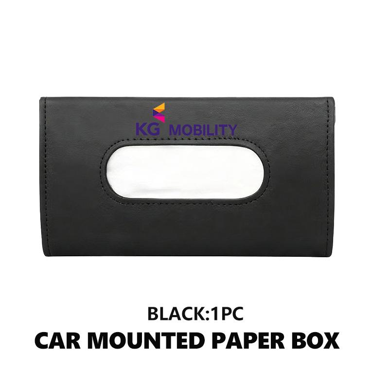 

For SsangYong Car Sun Visor Tissue Box Hanging Snap-fit Napkin Storage Bag Accessories Actyon Tivoli Rodius M200 Chairman Sport