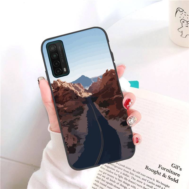 Ölgemälde Stil Landschaft Telefon Fall Für Honor 7A Pro 7C 10i 8A 8X 8S 8 9 10 20 Lite silikon Abdeckung