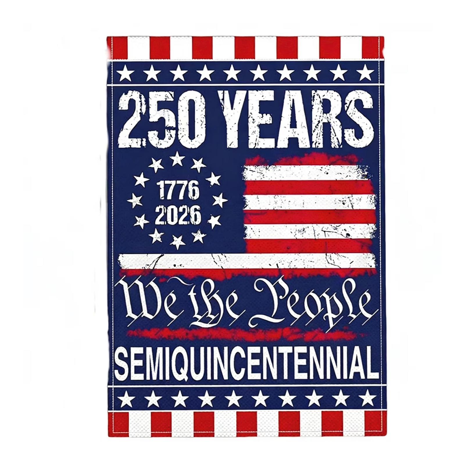 Courtyard Garden Flag Decorative Flag Decorative Yard Flag Decorative Garden Flag For The 0th Anniversary Of The United States One Size