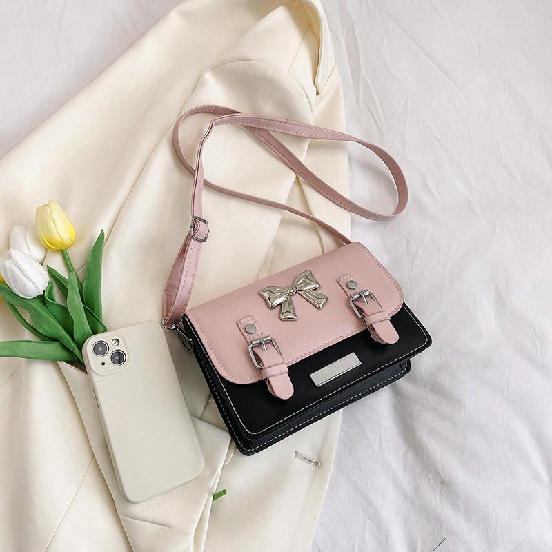 Stylish Small Square Bag For Women With Adorable Bow Detailing In Trendy Colors