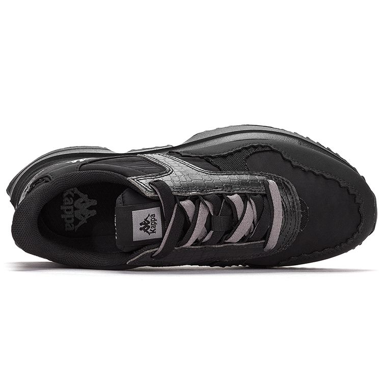 Kappa Spliced Casual Retro Non-Slip Wear-Resistant Low-Top Running Shoes Unisex sneakers Black K0DW5MM01-990