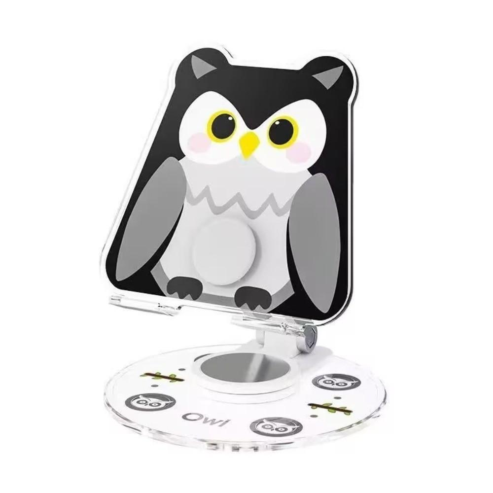 Acrylic Animal Phone Stand 360° Rotatable Phone Bracket Universal Cell Phone Holder Home Office