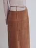 Piiipi Cutout Belted Long A-Line Skirt_Salted Caramel Brown (2 Colors)