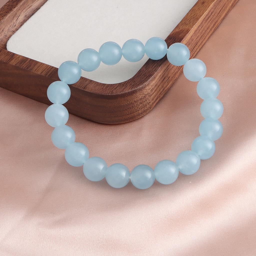 Nowa chińska bransoletka 12mm Huang Asai Kruszony Lód Zielony Duch Róg Obfitości Kryształowa Bransoletka Kamień Różany Akwamaryn