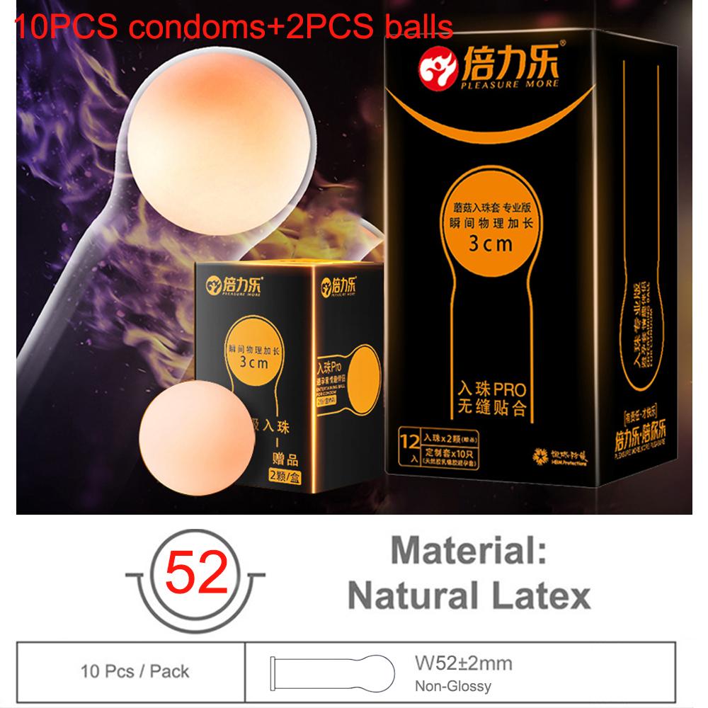 Kondom Ball Naturkautschuk Kondome Perle duldet sicheres Sexspielzeug für Erwachsene mit Penishülle