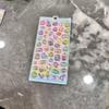 3D Japanese Cute Crystal Epoxy Relief Stickers Cartoon Bunny Bear Stickers Journaling Stationery Cute Stickers Gifts