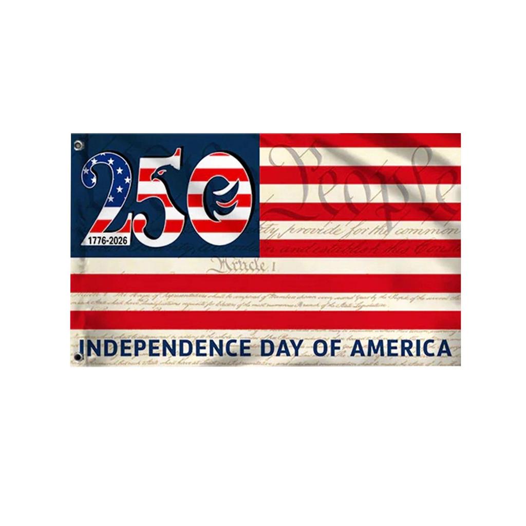 200th to 250th Anniversary Commemorative Flag Single Sided 60x90 Inches Durable Outdoor Decoration Historical American Symbol Banner
