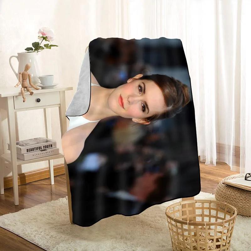 New Arrival Emma Watson Blankets Printing Soft Blanket Throw On Home/Sofa/Bedding Portable Adult Travel Cover Blanket