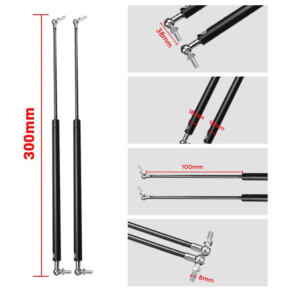 2PCS Universal 300N Car Struts Front Cover Bonnet Hood 300-600mm Rear Trunk Tailgate Boot Shock Lift Strut Support Bar Gas Sprin