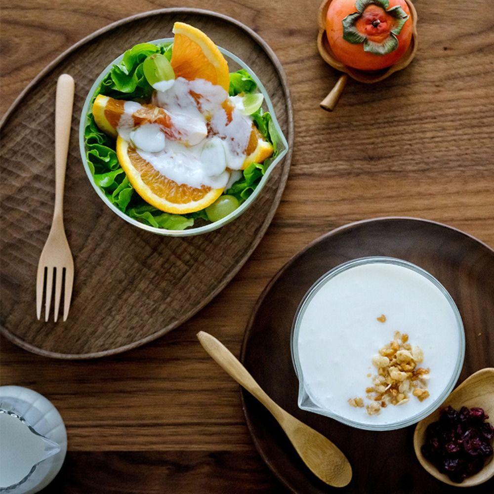 350/600ml Glass Mixing Bowl Transparent Serving Bowl Food Container Salad Bowl  Yogurt