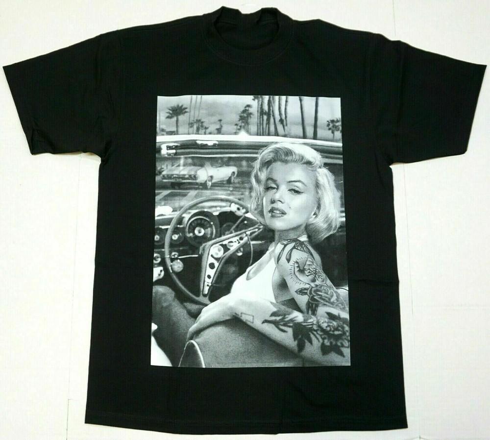 MARILYN MONROE Tattoo Riding T-shirt