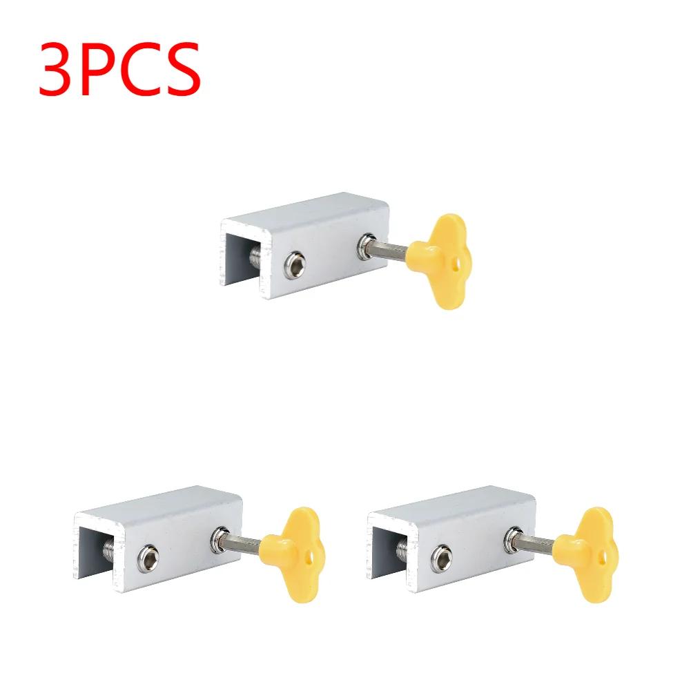 1-10Pcs Aluminum Alloy Window Security Lock Limit Sliding Door Windows Restrictor Child Safety Anti-theft Household Improvement