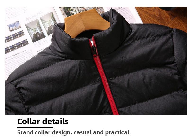 Pánský tlustý zimní kardigan se stojáčkem - ležérní, teplý, moderní outdoorový kabát