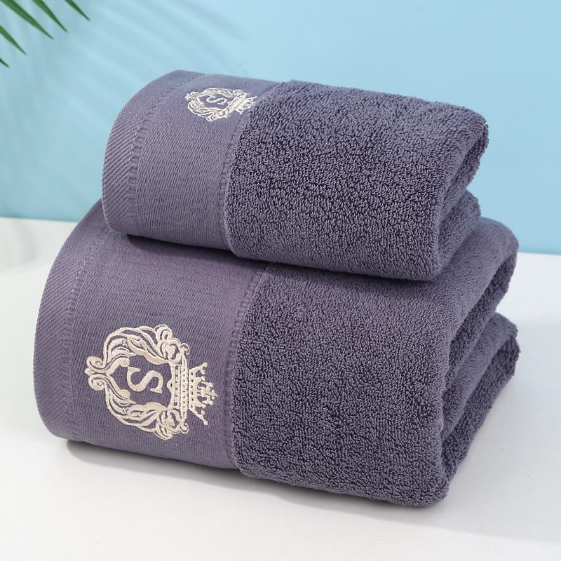 Pure Cotton Bath Towel : Absorbent and Lint-Free, Three-Piece Gift Featuring Extra Large Towels and Face Towel for Adults