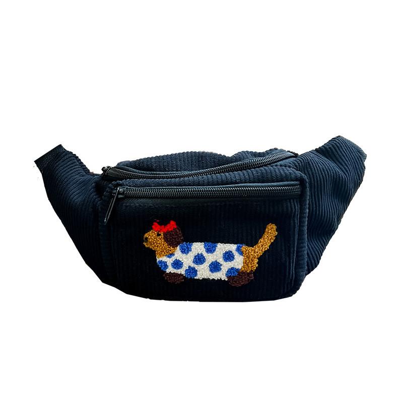 Adorable Children's Corduroy Crossbody Bag Lightweight Stylish And Versatile For Preschoolers